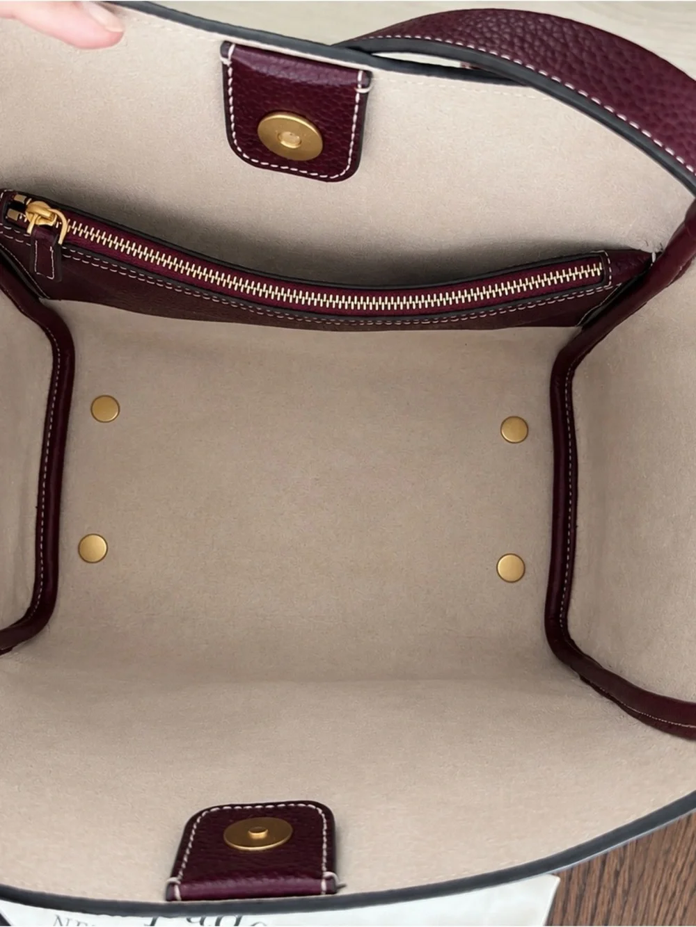 Kate Spade Gramercy Medium Tote in Burgundy